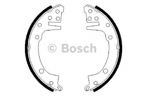 BOSCH 0986487059 Комплект гальмівних колодок