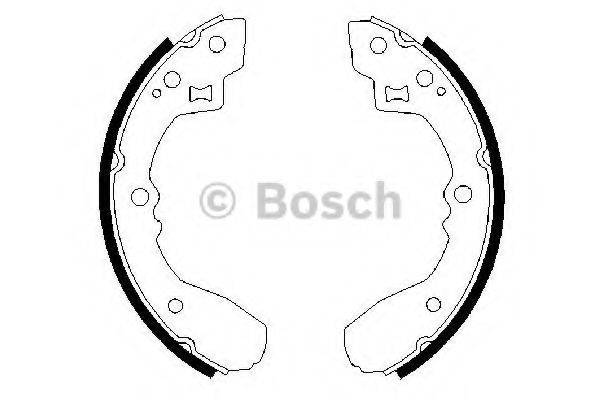 BOSCH 0986487189 Комплект гальмівних колодок