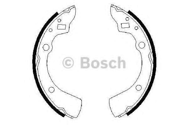 BOSCH 0986487278 Комплект гальмівних колодок