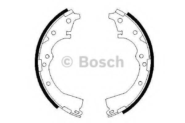 BOSCH 0986487290 Комплект гальмівних колодок