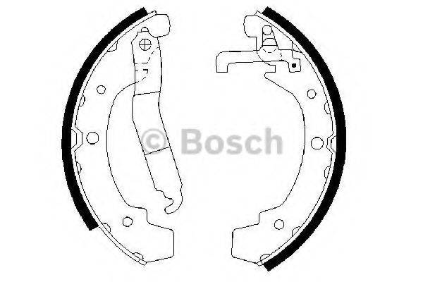 BOSCH 0986487318 Комплект гальмівних колодок