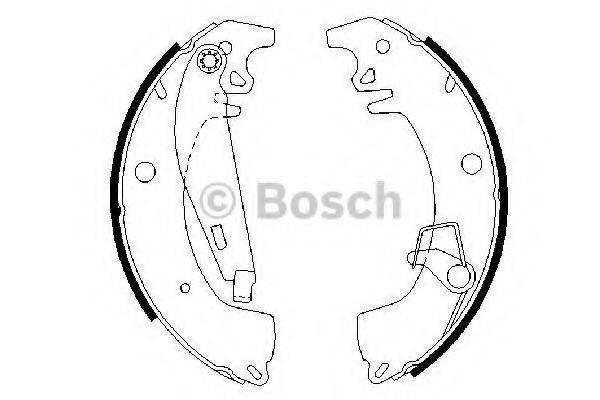 BOSCH 0986487332 Комплект гальмівних колодок