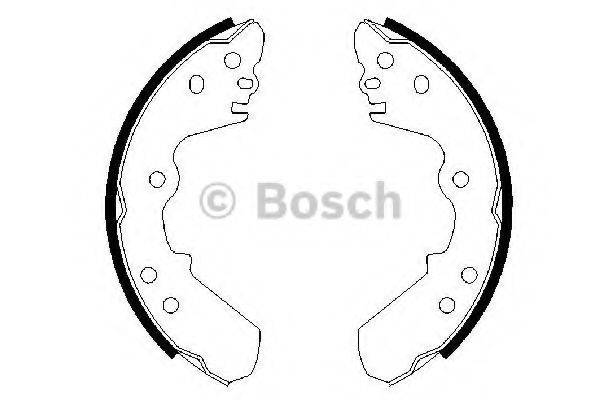 BOSCH 0986487526 Комплект гальмівних колодок