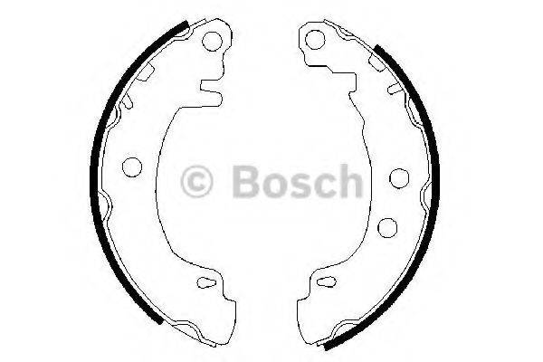 BOSCH 0986487550 Комплект гальмівних колодок