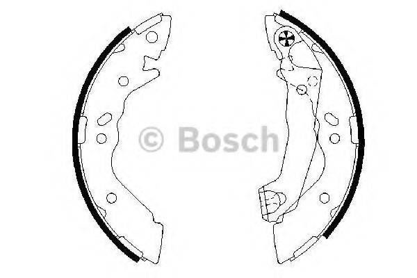 BOSCH 0986487581 Комплект гальмівних колодок