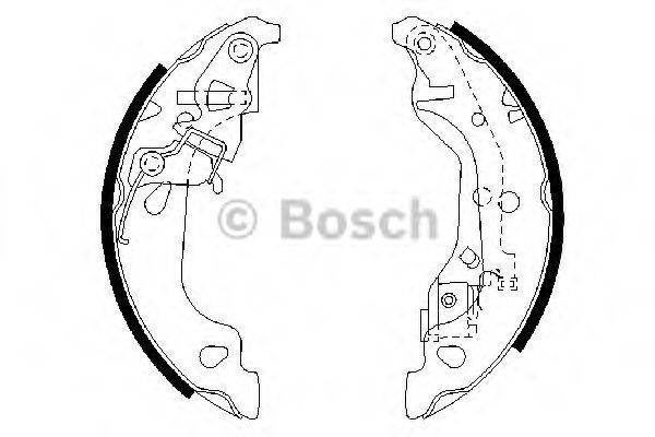 BOSCH 0986487597 Комплект гальмівних колодок