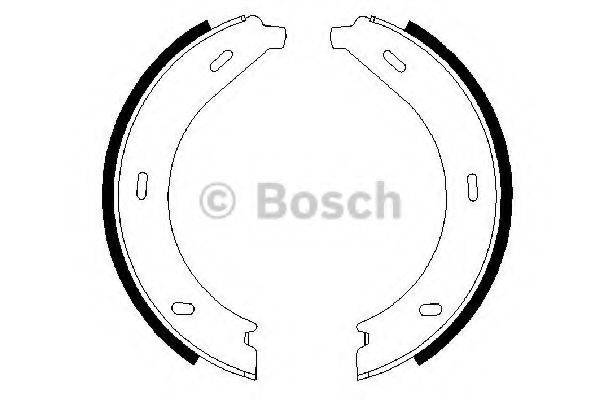 BOSCH 0986487605 Комплект гальмівних колодок, стоянкова гальмівна система