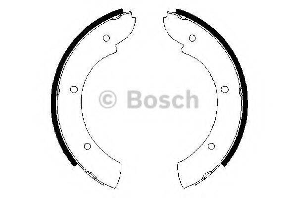 BOSCH 0986487622 Комплект гальмівних колодок, стоянкова гальмівна система