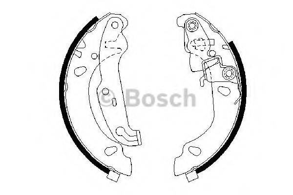 BOSCH 0986487624 Комплект гальмівних колодок