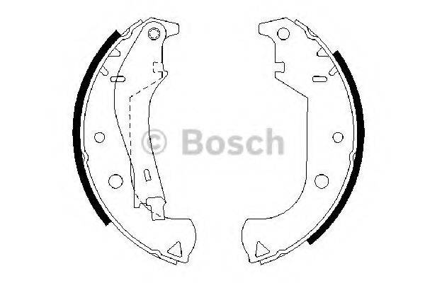 BOSCH 0986487626 Комплект гальмівних колодок