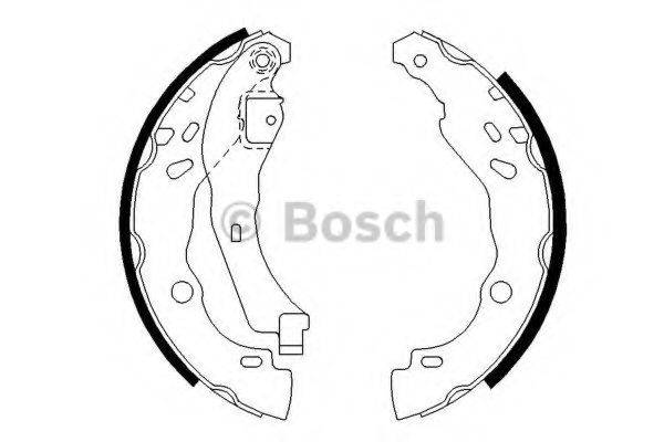 BOSCH 0986487627 Комплект гальмівних колодок