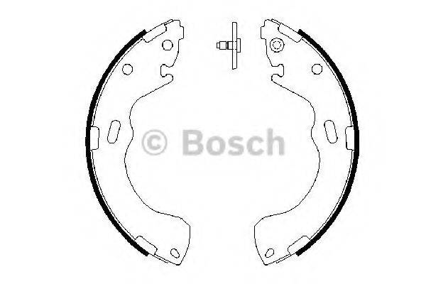 BOSCH 0986487631 Комплект гальмівних колодок