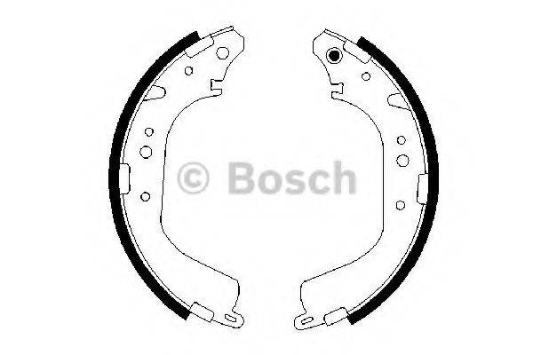 BOSCH 0986487651 Комплект гальмівних колодок