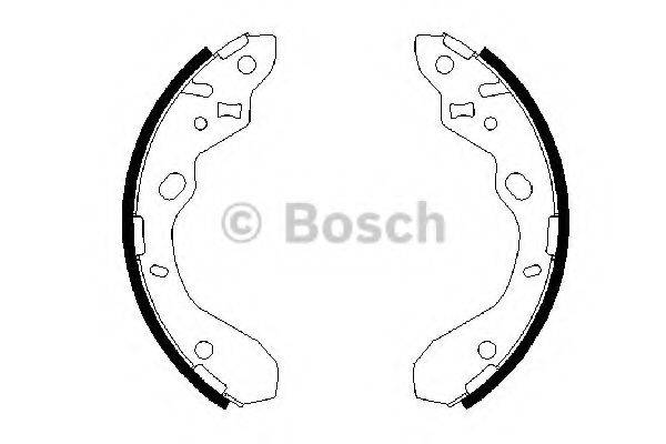 BOSCH 0986487652 Комплект гальмівних колодок