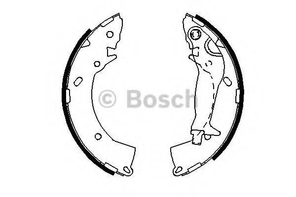 BOSCH 0986487697 Комплект гальмівних колодок