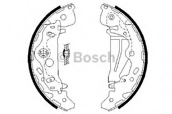 BOSCH 0986487709 Комплект гальмівних колодок