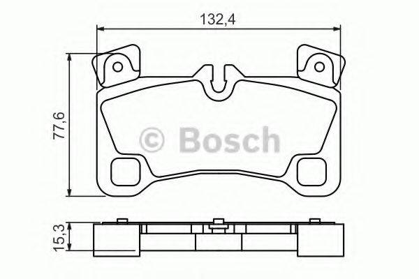 BOSCH 0986494205 Комплект гальмівних колодок, дискове гальмо