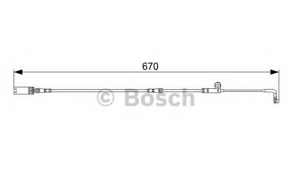 BOSCH 1987473002 Сигналізатор, знос гальмівних колодок