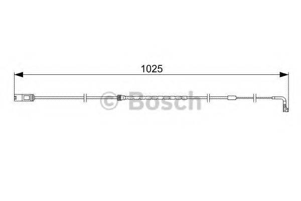 BOSCH 1987473026 Сигналізатор, знос гальмівних колодок