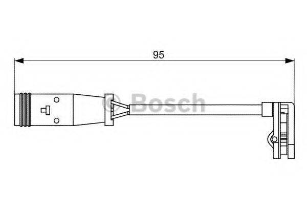 BOSCH 1987473036 Сигналізатор, знос гальмівних колодок