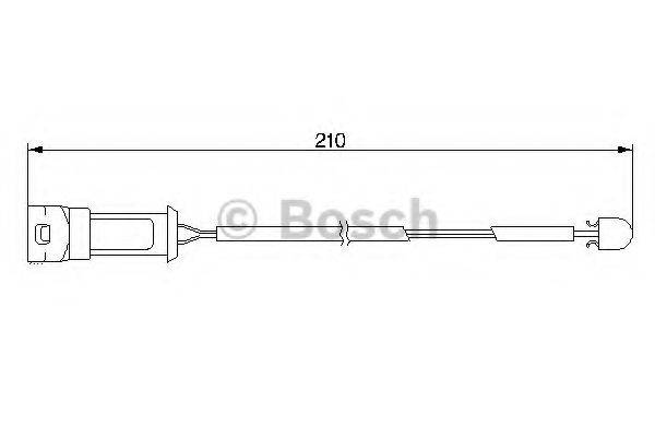 BOSCH 1987474939 Сигналізатор, знос гальмівних колодок