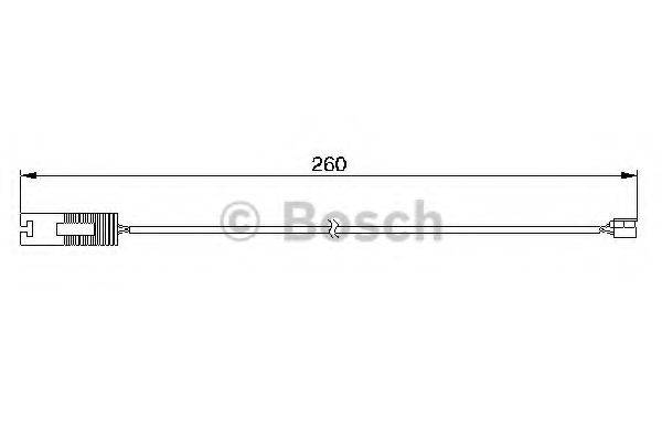 BOSCH 1987474953 Сигналізатор, знос гальмівних колодок