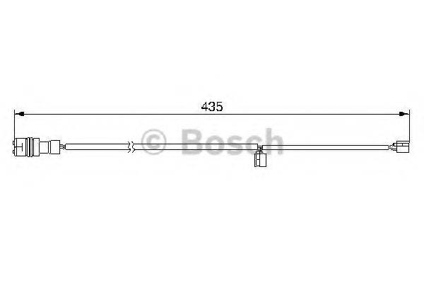 BOSCH 1987474992 Сигналізатор, знос гальмівних колодок