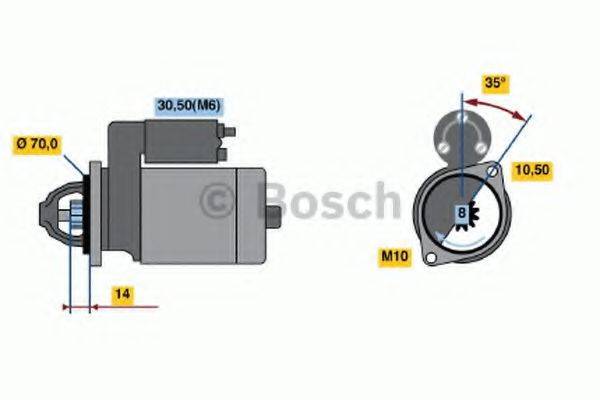 BOSCH 0001107038 Стартер