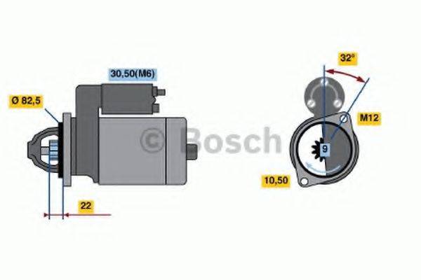 BOSCH 0001107045 Стартер