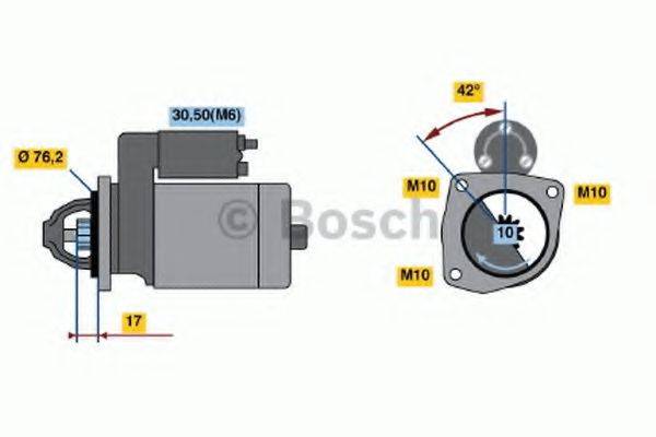 BOSCH 0001108140 Стартер