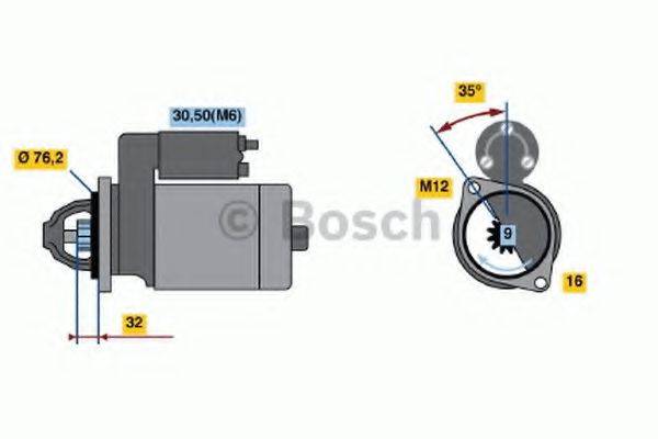 BOSCH 0001108200 Стартер