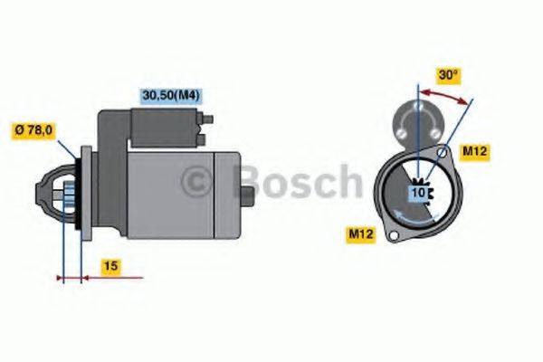 BOSCH 0001110054 Стартер