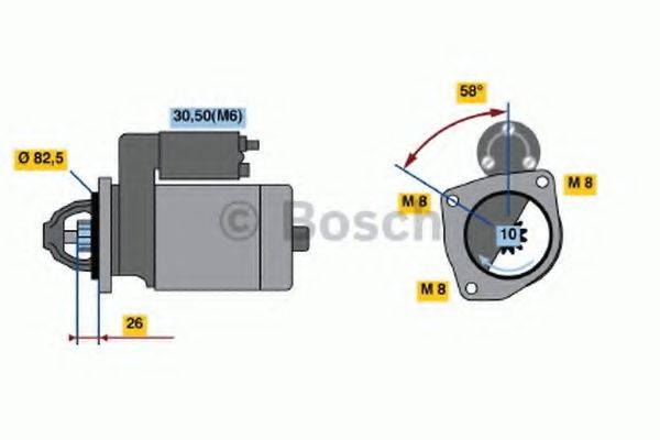 BOSCH 0001110125 Стартер