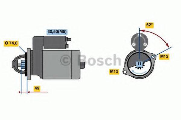 BOSCH 0001138039 Стартер