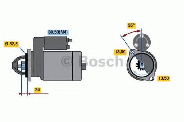 BOSCH 0001362076 Стартер