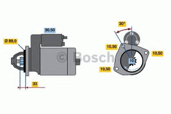 BOSCH 0001362100 Стартер