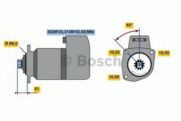 BOSCH 0001418012 Стартер