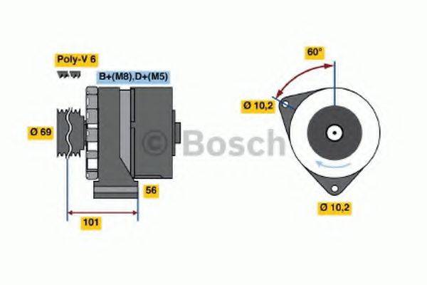 BOSCH 0120469894 Генератор