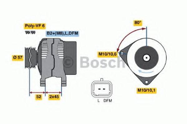 BOSCH 0121715101 Генератор