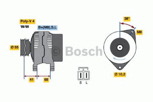 BOSCH 0123315017 Генератор