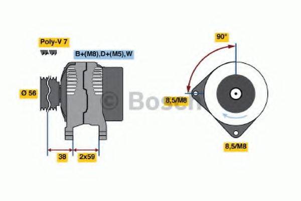 BOSCH 0123510030 Генератор