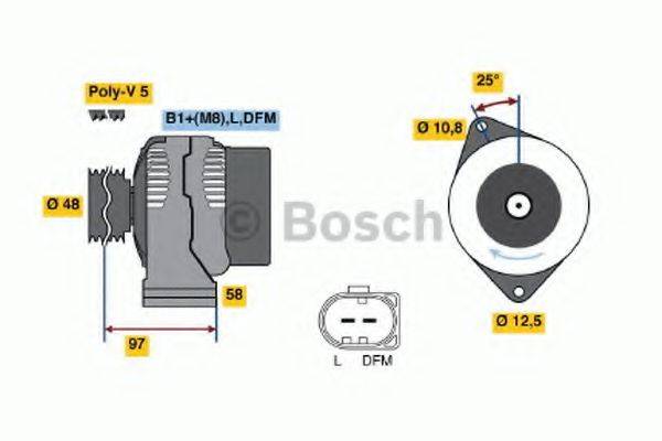 BOSCH 0124225011 Генератор