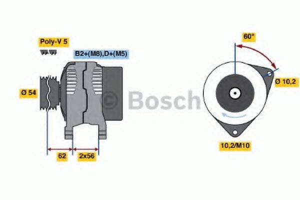 BOSCH 0124225041 Генератор