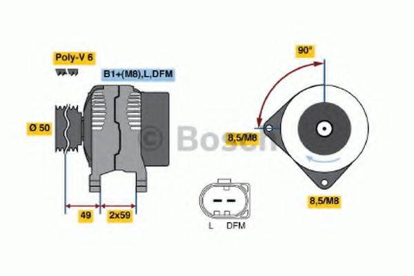 BOSCH 0124315005 Генератор