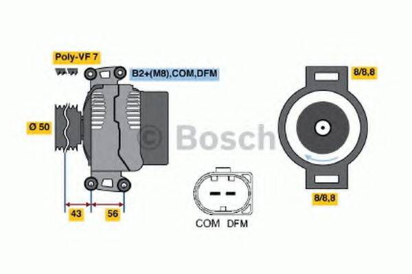 BOSCH 0124625017 Генератор