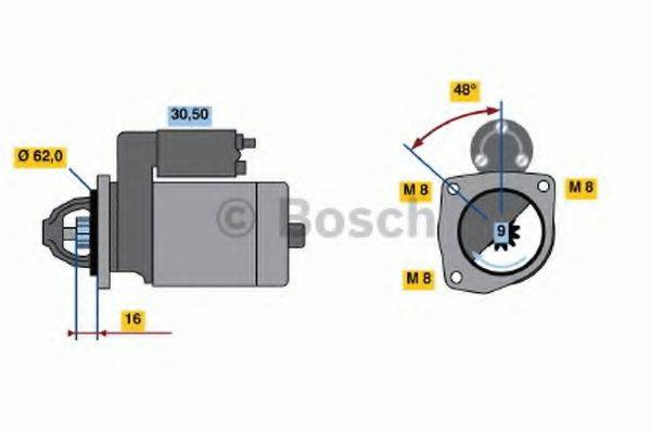 BOSCH 0986011891 Стартер