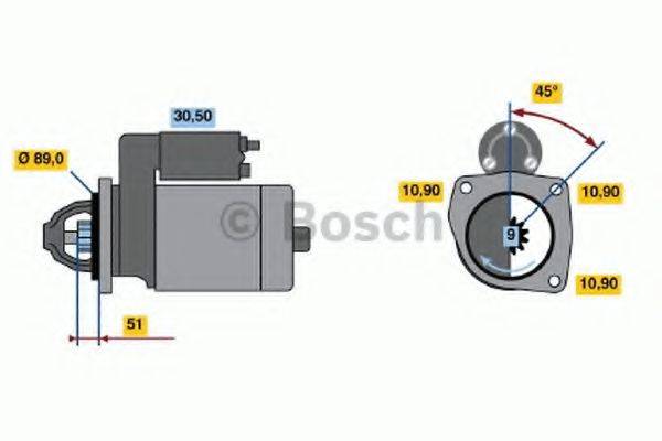 BOSCH 0986012750 Стартер