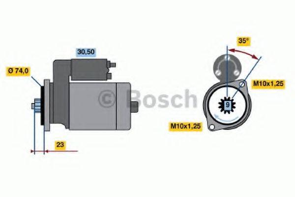 BOSCH 0986013521 Стартер