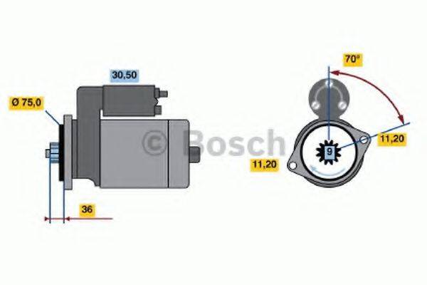 BOSCH 0986014051 Стартер