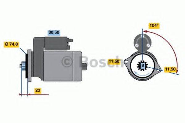 BOSCH 0986014451 Стартер